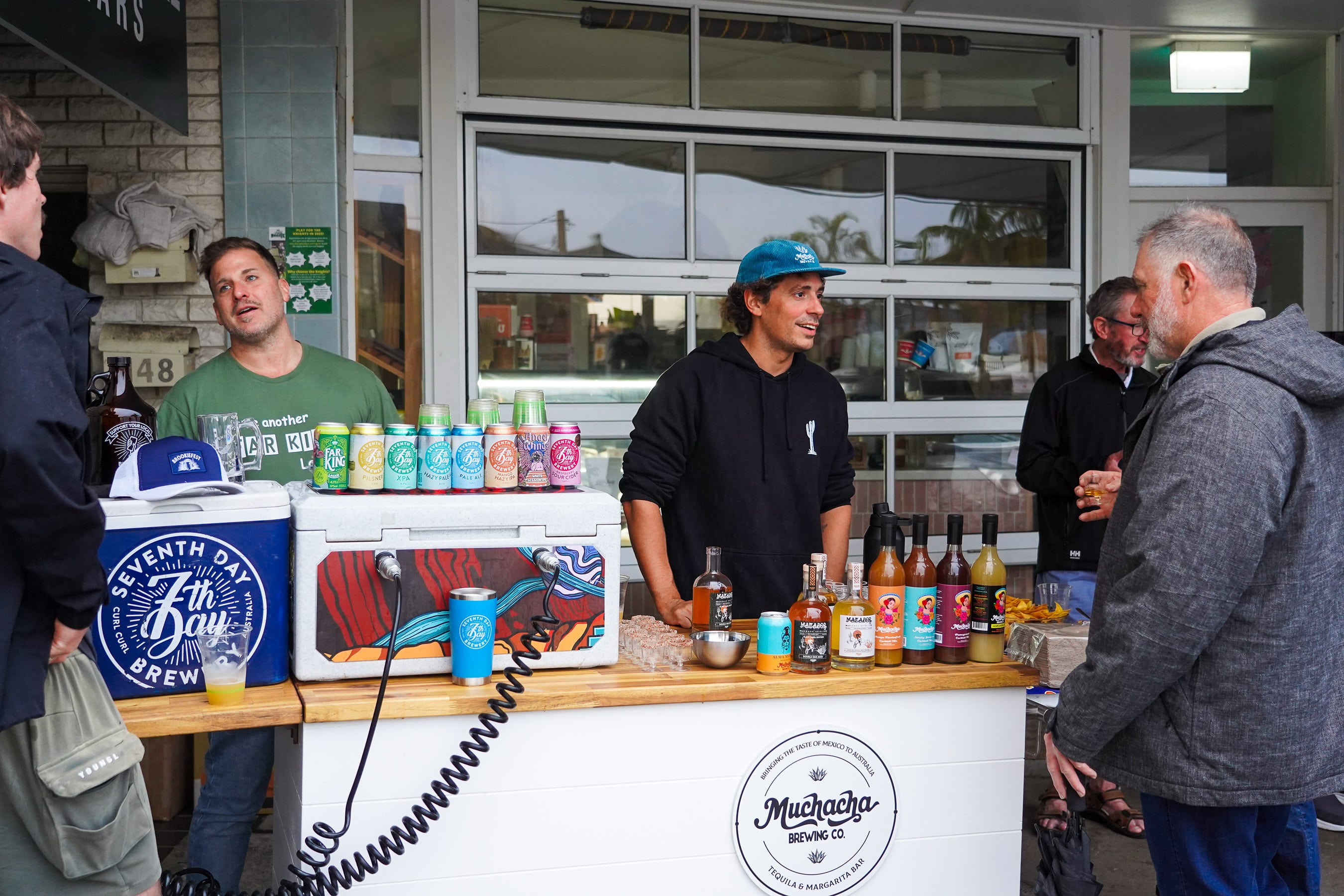 A Margarita mobile bar with a bartender serving